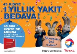 CLUB TOTAL KART İLE 1 YILLIK YAKIT BEDAVA